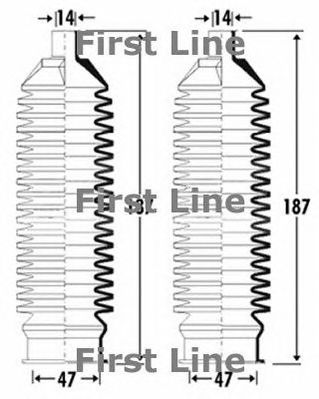 FIRST LINE fsg3302 -  Пыльник, рулевое управление